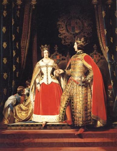 Sir Edwin Landseer Queen Victoria and Prince Albert at the Bal Costume of 12 may 1842 Spain oil painting art